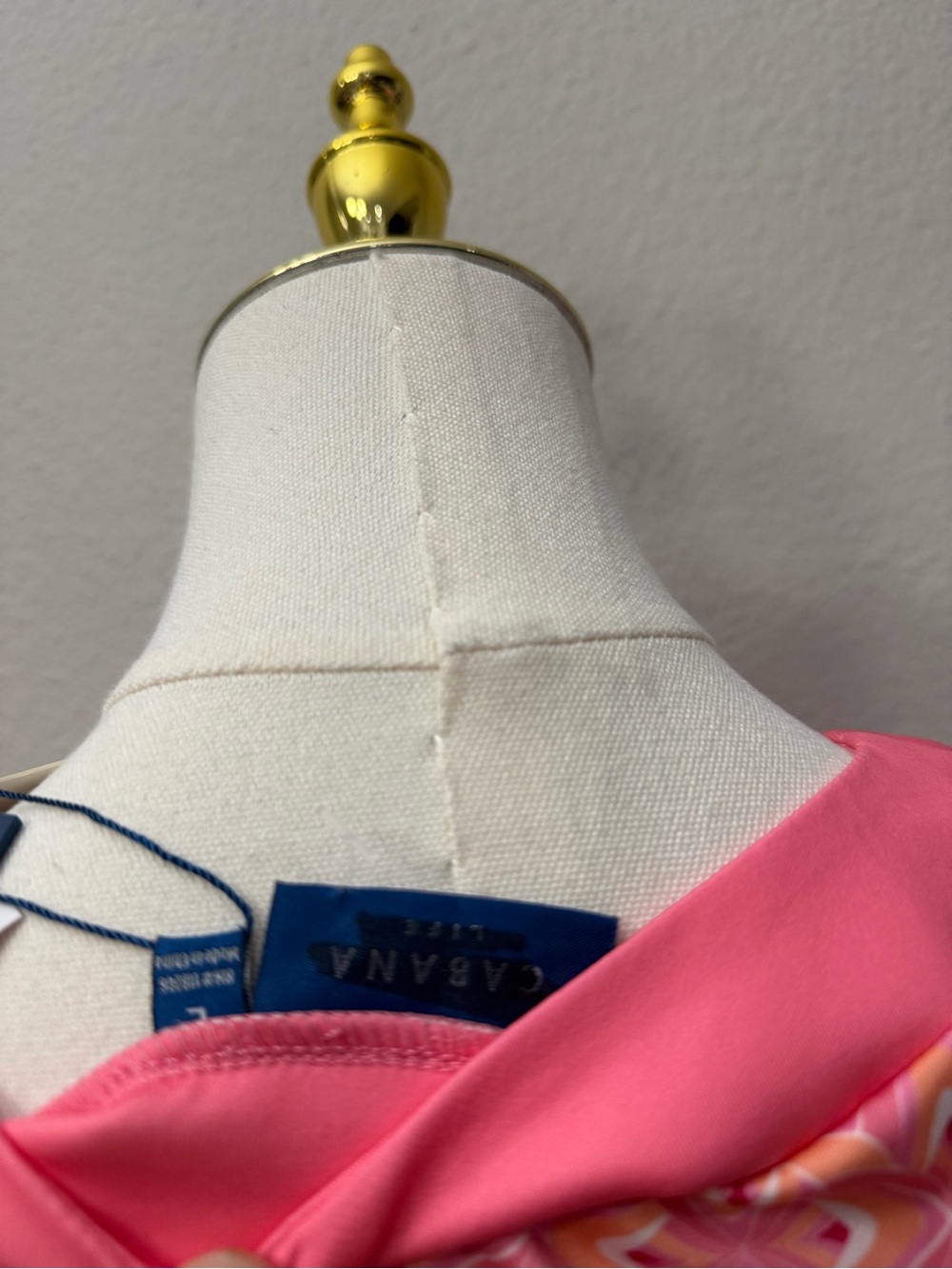Cabana Life Pink Retro Geometric Tunic Dress UPF 50+ Summer Beach - Picture 4 of 4